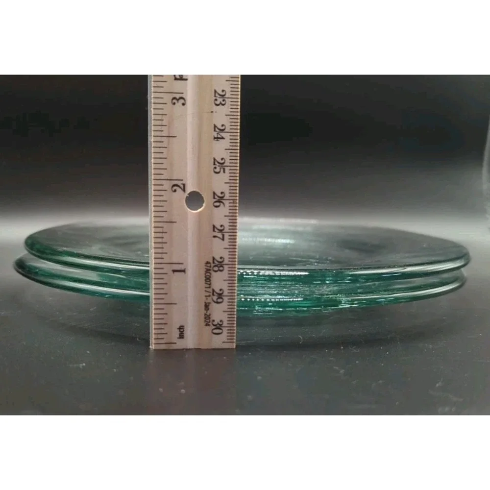 Vidrios San Miguel Recycled Glass Salad Plates 7.5 Inch Clear Set of 2 Spain